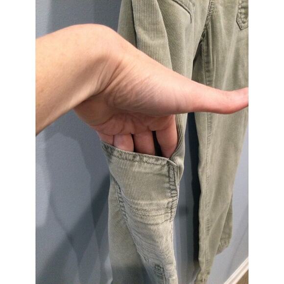 Anthropologie Daughters of the Liberation Corduroy Cargo Wide Leg Pants 2 Beige - Picture 7 of 11